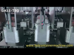 जनपन से आयातित झुर्रियों वाली दीवार एल्यूमीनियम पन्नी कंटेनर उपकरण