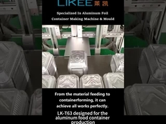 अनुकूलित डिजाइन और टिकाऊ एल्यूमीनियम पन्नी कंटेनर उत्पादन लाइन LK-T63