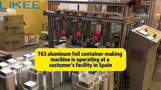 LK-T63 एल्यूमीनियम फ़ॉइल कंटेनर बनाने की मशीन उत्पादन लाइन