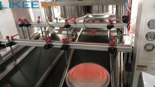 LK-T80 एल्यूमीनियम पन्नी गोल पैन कंटेनर बनाने की मशीन