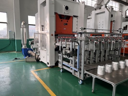 खरीदें आईएसओ 4 कैविटी सिल्वर अलुफॉइल कंटेनर मेकिंग मशीन online manufacture
