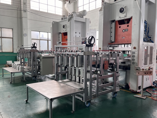 खरीदें डिस्पोजेबल 5 कैविटी एल्यूमिनियम फोइल कप बनाने की मशीन सिमेंस मोटर Machine online manufacture