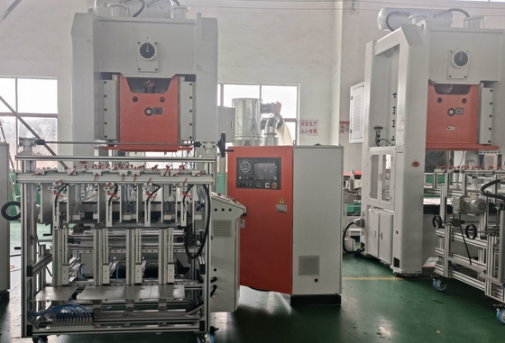 खरीदें Schneider Electric Aluminum Foil Tray Making Machine with Mitsubishi PLC online manufacture