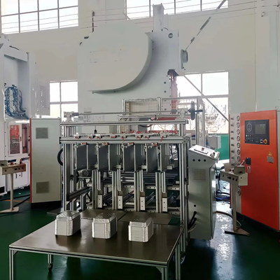खरीदें 240 मिमी स्ट्रोक एल्यूमीनियम खाद्य कंटेनर मशीन 19.8KW बिजली की खपत और 9000 पीसी / घंटे उत्पादन क्षमता के साथ online manufacture