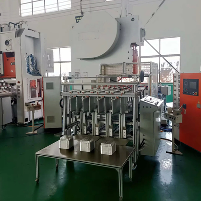 खरीदें एच फ्रेम 19.8 KW एल्यूमीनियम पन्नी ट्रे बनाने की मशीन सफेद और नारंगी शरीर के साथ online manufacture