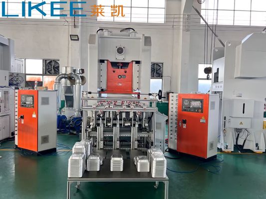 खरीदें टी80 एल्यूमिनियम फॉयल कंटेनर मशीन पुन: प्रयोज्य चिकनी दीवार आयताकार खाद्य बेकिंग के लिए डिस्पोजेबल online manufacture