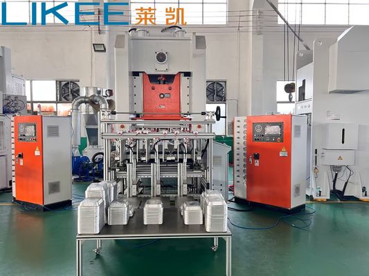 खरीदें T80 एल्यूमिनियम फॉयल कंटेनर खाद्य बेकिंग ट्रे मशीन OEM पुनर्नवीनीकरण केक आयताकार online manufacture