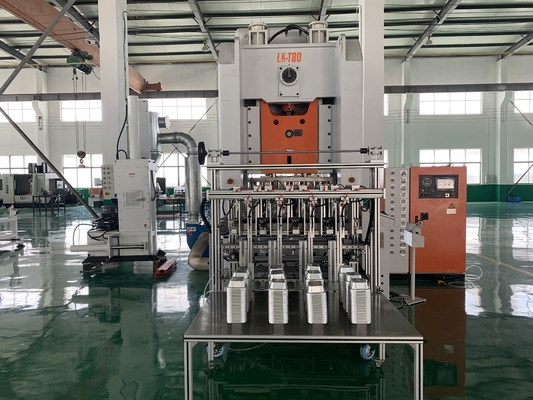 380V 50HZ 3 चरण एल्यूमीनियम पन्नी पैन बनाने की मशीन 0.025 मिमी - 0.200 मिमी मोटाई के साथ