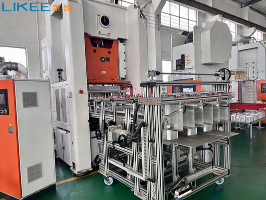 80 टन दबाव स्वचालित प्रकार एल्यूमीनियम पन्नी बॉक्स बनाने की मशीन सिल्वर फ़ॉइल बनाने की मशीन