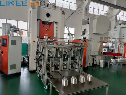 मित्सुबिशी पीएलसी एल्यूमीनियम पन्नी कंटेनर उत्पादन लाइन LK-T130