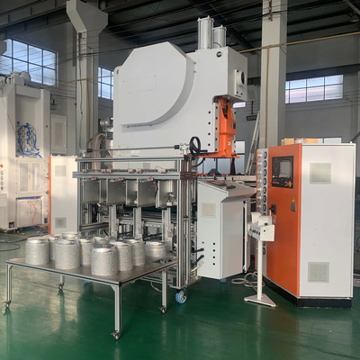पूरी तरह से स्वचालित 19.8KW स्टील कच्चे के लिए एल्यूमीनियम पन्नी कंटेनर उत्पादन लाइन 12000 पीसी / घंटा